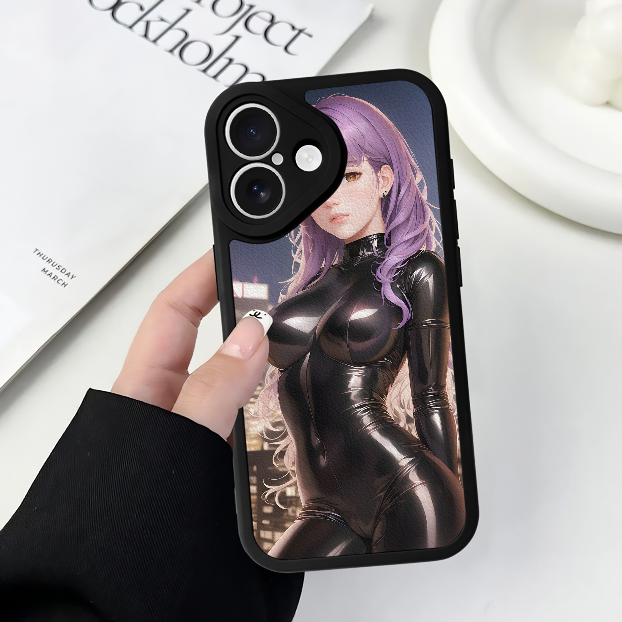 （画像用） EVA 新世紀エヴァンゲリオン 【iPhone 16シリーズ対応】シリコンスマホケース（レザー調） 材質：シリコン